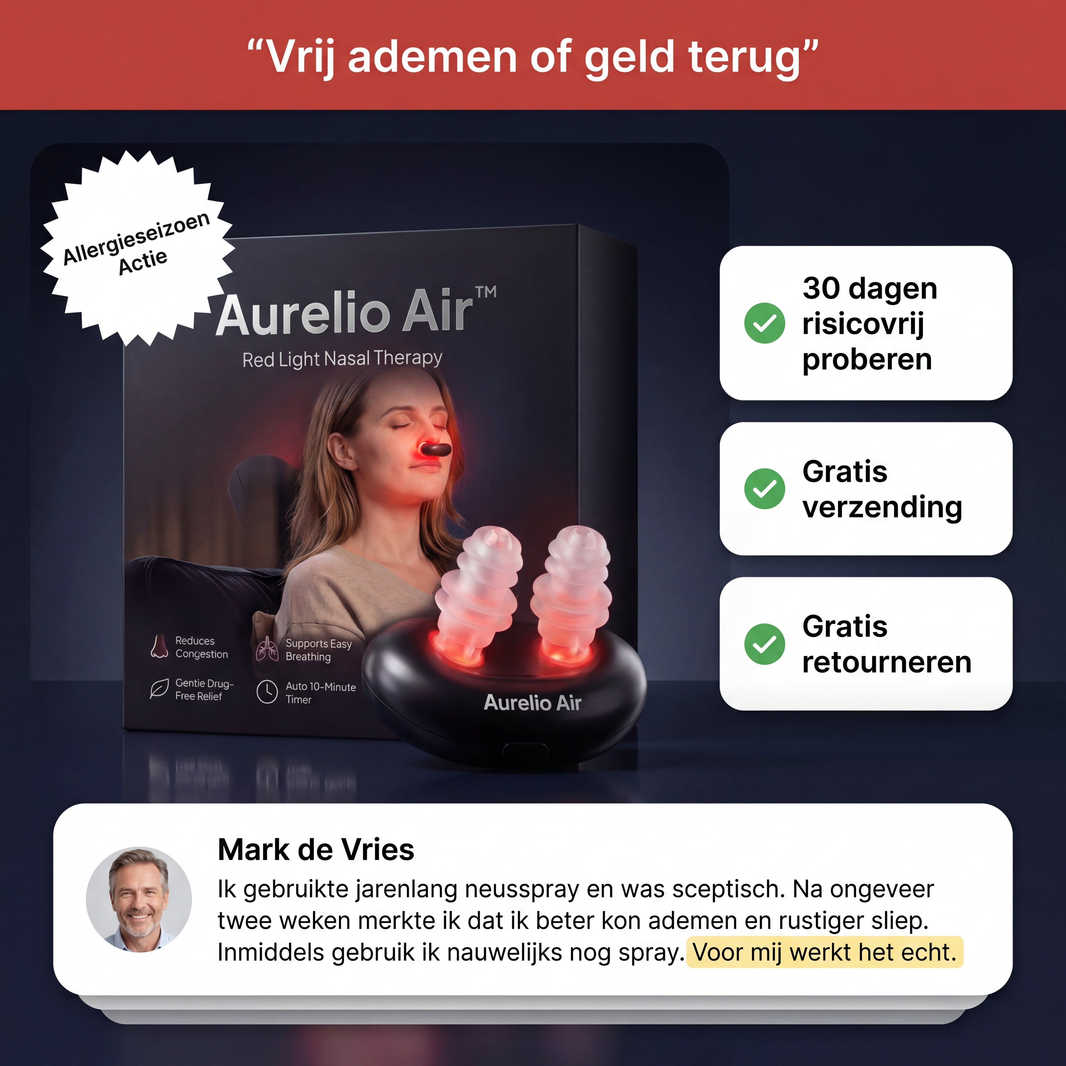 Aurelio Air™ – Adem vrijer, zonder sprays